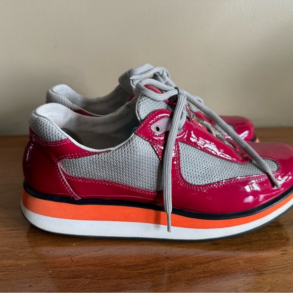 PRADA red Sneakers 4e2352 Americas Cup Runners size 39 - Picture 2 of 9